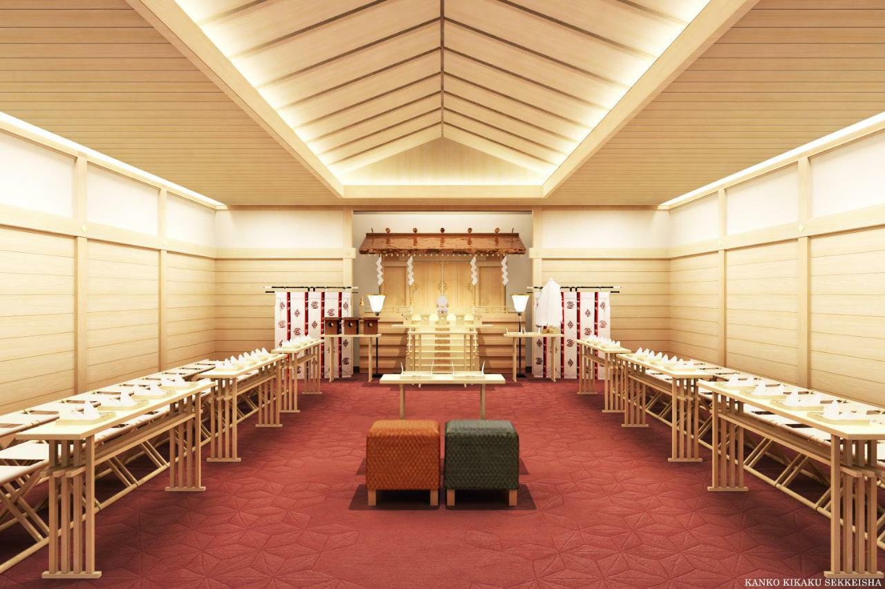The Okura Tokyo Hotel Eksteriør billede The interior of a typical Japanese temple